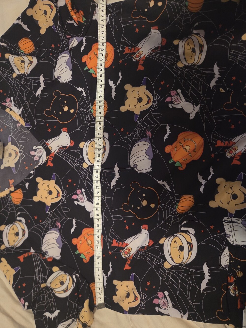 Disney Winnie the Pooh Kids' Halloween V-Neck Top - Black & Orange - Picture 6 of 6